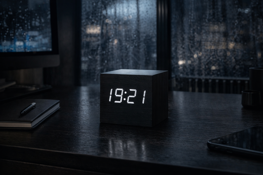 Minimalist LED Cube Clock - valenliving