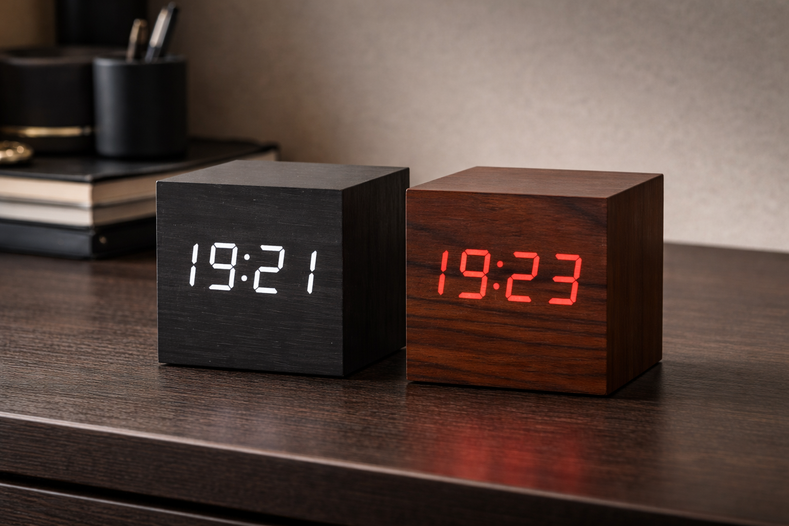Minimalist LED Cube Clock - valenliving